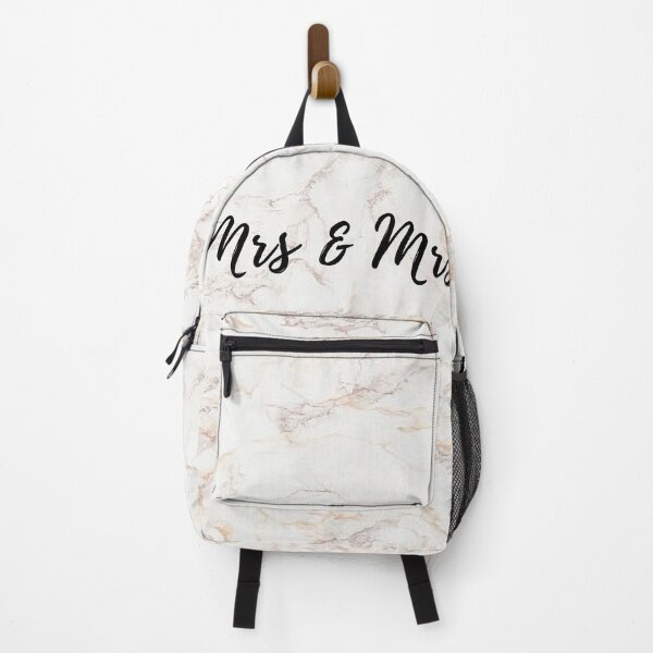 Item preview, Mrs & Mrs Pink Marble and Rose Gold Print designed and sold by Laura Dawson.