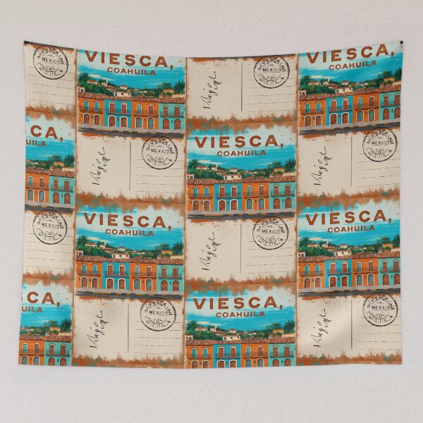Item preview, Viesca Coahuila Mexico Magic Town Postcard Vintage Travel designed and sold by TravelPostcardGems.