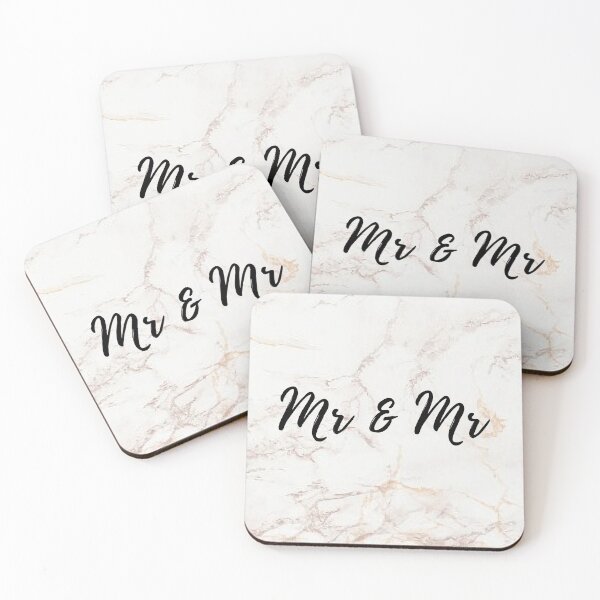 Item preview, Mr & Mr Pink Marble and Rose Gold Print designed and sold by Laura Dawson.