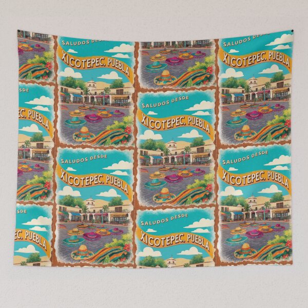 Item preview, Xicotepec Puebla Mexico Magic Town Postcard Vintage Travel designed and sold by TravelPostcardGems.