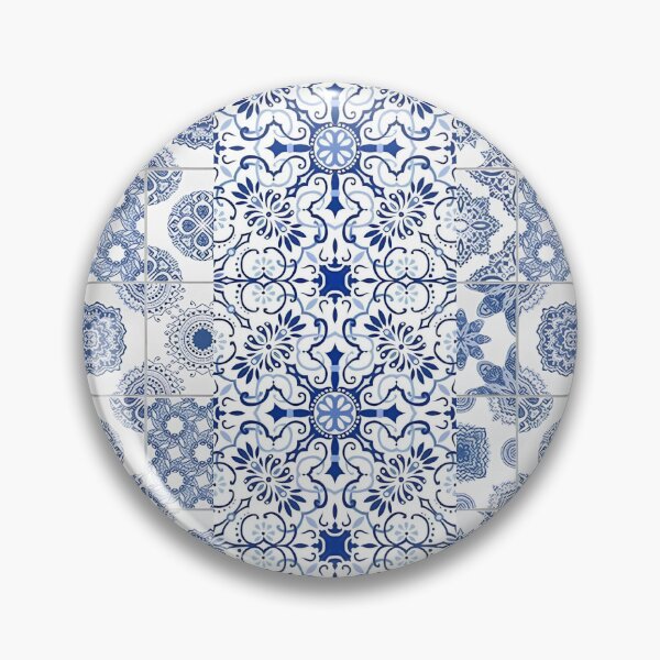 Item preview, Blue and White Tiles Patterns designed and sold by FAONIM.