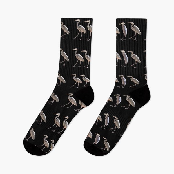 Item preview, Blue Herons Walking on Black designed and sold by Art in My Loft.