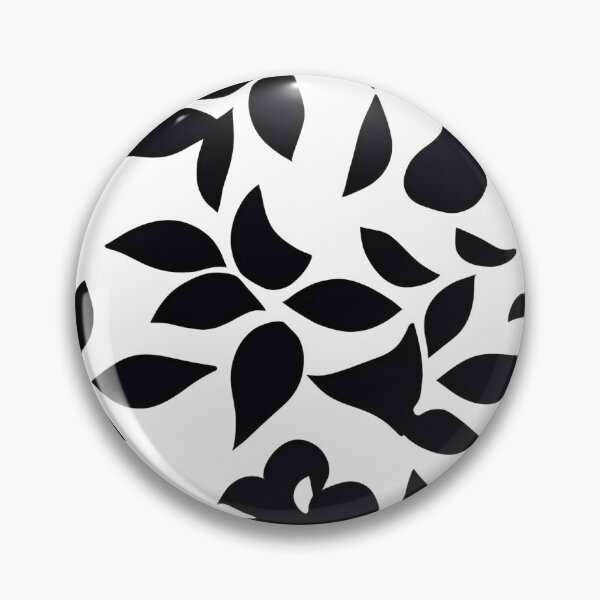 Item preview, Black Floral Leaves Pattern designed and sold by Liza36designs.