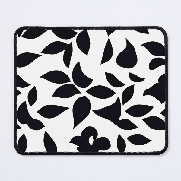 Item preview, Black Floral Leaves Pattern designed and sold by Liza36designs.