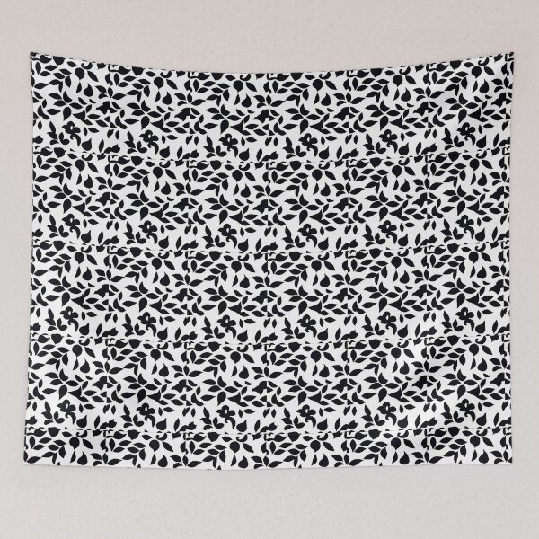 Item preview, Black Floral Leaves Pattern designed and sold by Liza36designs.