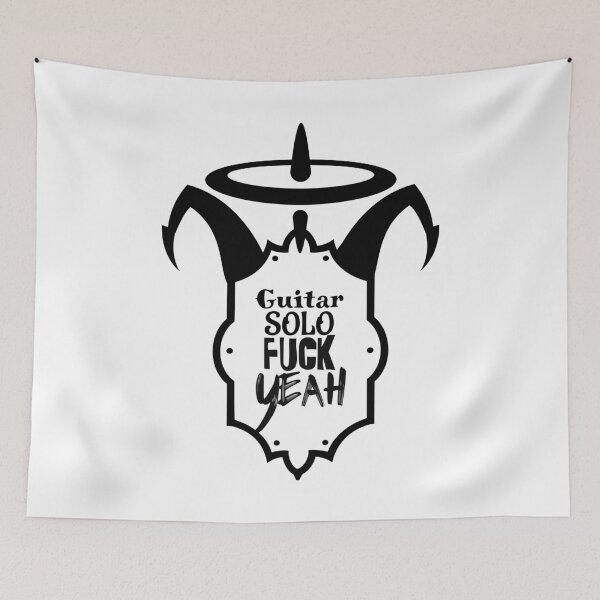 Item preview, HAZBIN GUITAR SOLO F YEAH BLCK designed and sold by angsty-angst.