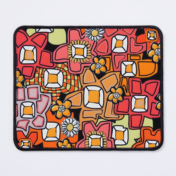 Item preview, Floodle coral square bunch designed and sold by bekki smith.