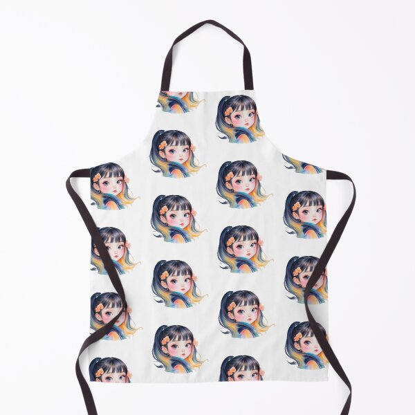 Aperçu de l'œuvre Fille Anime Aquarelle Colorée créée et vendue par Victoria Riabov.