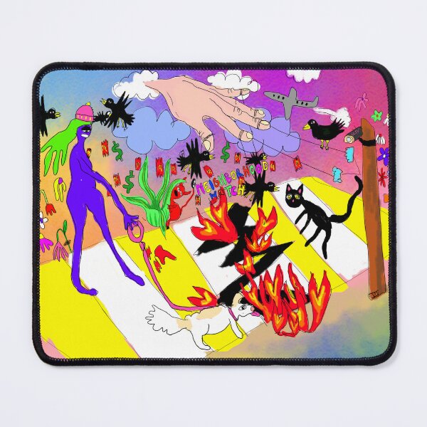 Item preview, 'When the Devil Sends Crows to Drop McDonald's Ketchup on your Head' Colorful Cartoon designed and sold by Venus-in-Virgo.