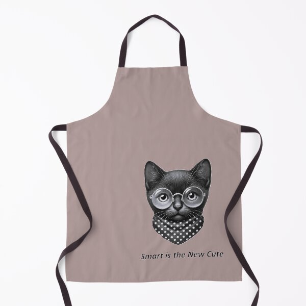 Aperçu de l'œuvre Smart est le nouveau mignon - Geeky Cat Design créée et vendue par horizonsfantasy.