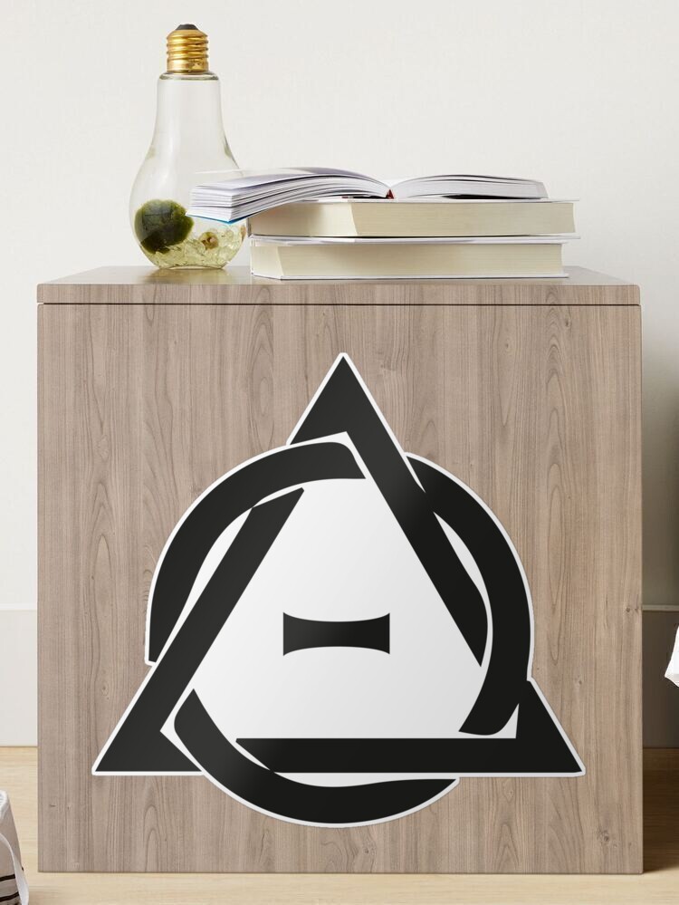 Theta-Delta Therian Symbol Therianthropy NATURE THEME WOOD Poster