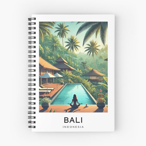Item preview, YOGA BALI Digital Art TravelPoster designed and sold by TravelMarvel.