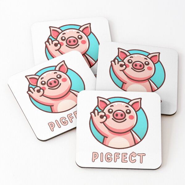 Item preview, Pigfect - pig wordplay, pig pun designed and sold by Funny-Banana.