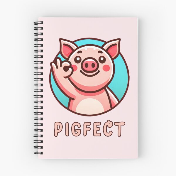 Item preview, Pigfect - pig wordplay, pig pun designed and sold by Funny-Banana.
