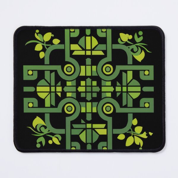 Item preview, Leafy Simplicity: Green with Geometric Logo designed and sold by Art-Vortex-fr.