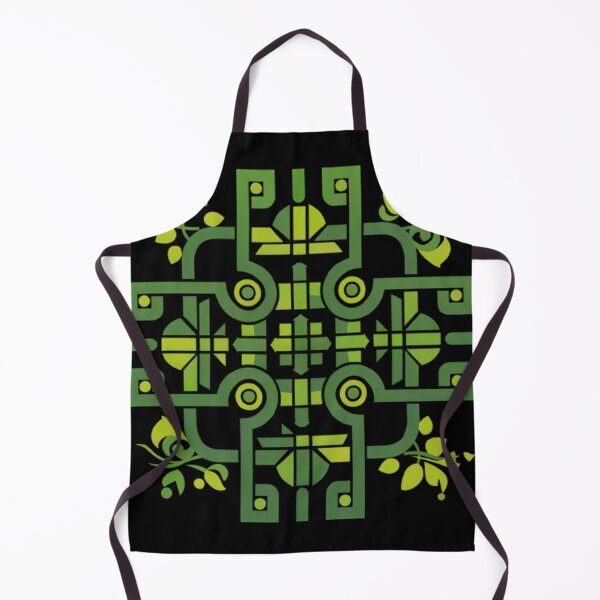Item preview, Leafy Simplicity: Green with Geometric Logo designed and sold by Art-Vortex-fr.