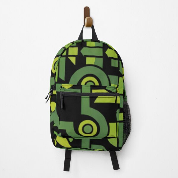 Item preview, Leafy Simplicity: Green with Geometric Logo designed and sold by Art-Vortex-fr.