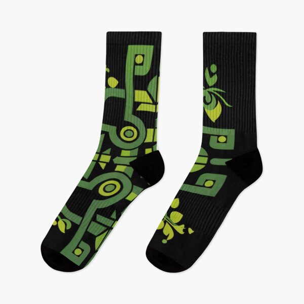 Item preview, Leafy Simplicity: Green with Geometric Logo designed and sold by Art-Vortex-fr.