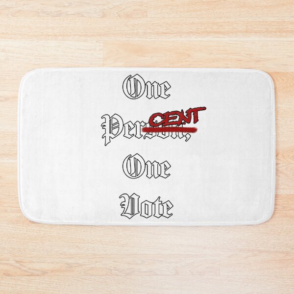 Item preview, One Percent, One Vote - Democracy in Crisis designed and sold by Matthew Kinnersly.