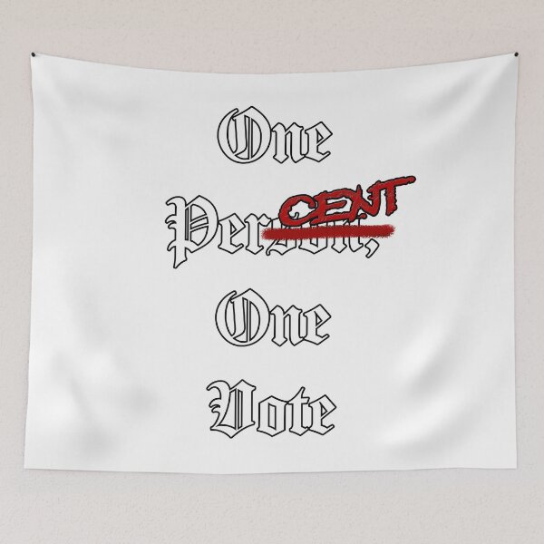 Item preview, One Percent, One Vote - Democracy in Crisis designed and sold by Matthew Kinnersly.