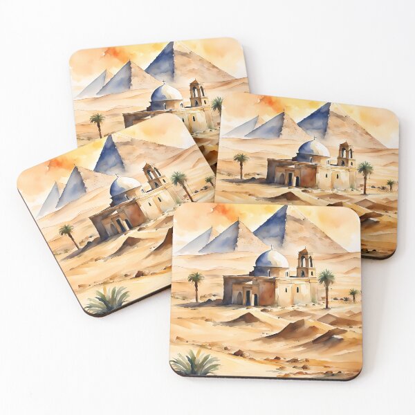 Item preview, 1.AD Old Church - Egypt In Watercolours  designed and sold by fluidwatercolor.
