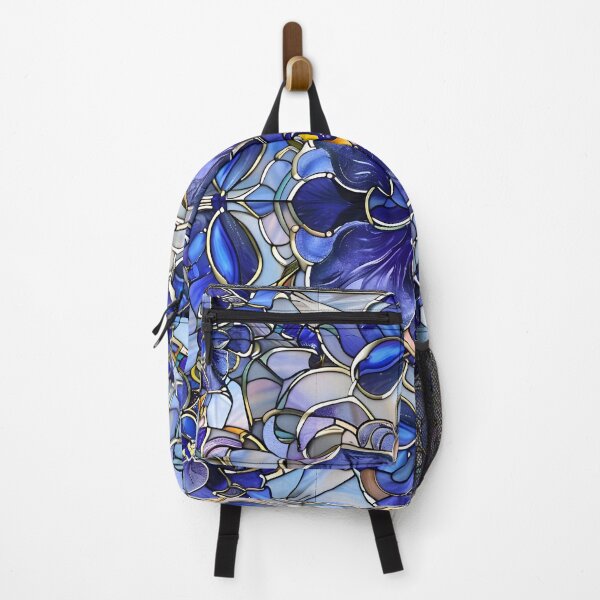 Item preview, Enchanting Blue Flower Stained Glass Art designed and sold by mebraart.