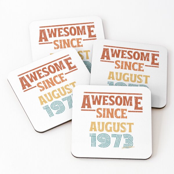Item preview, August Birthday 1973 Awesome Since August 1973 Retro Vintage Gift designed and sold by CCey.