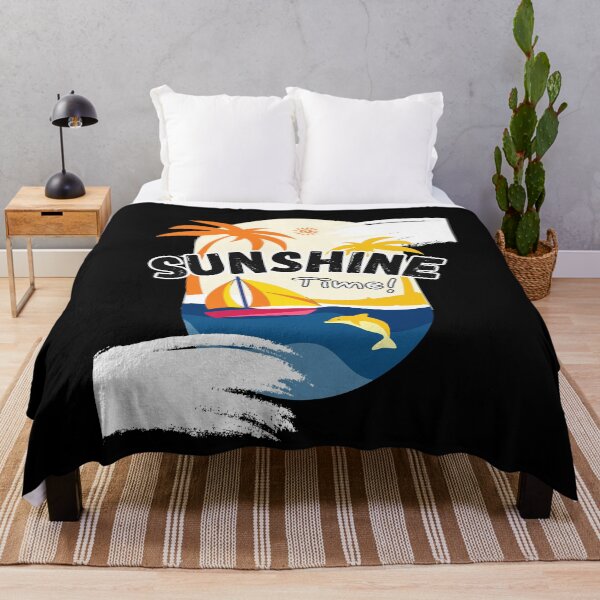 Item preview, Unisex Apparel - 'Sunshine Time' Custom Slogan Design designed and sold by Designer-Haven.