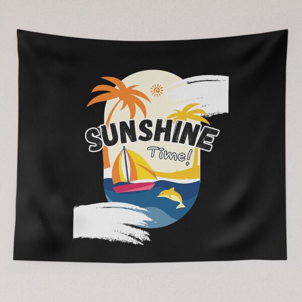 Item preview, Unisex Apparel - 'Sunshine Time' Custom Slogan Design designed and sold by Designer-Haven.