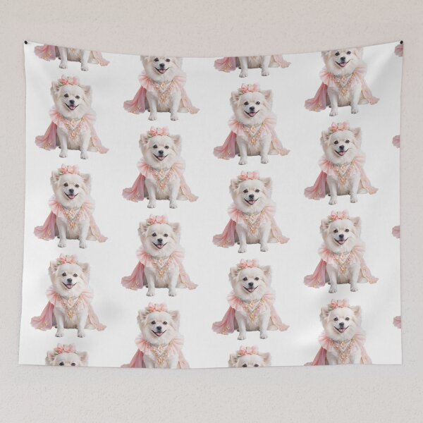 Item preview, Artistic Watercolor Dog in Retro Attire designed and sold by Victoria Riabov.