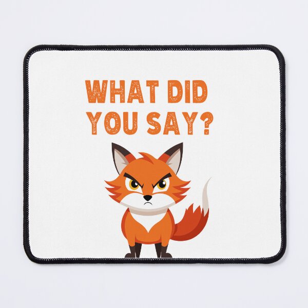 Item preview, A cute angry fox designed and sold by Theinspira1.