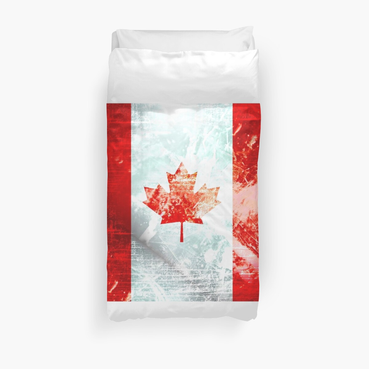 "Grunge Canada Flag" Duvet Cover by Clickcreations Redbubble