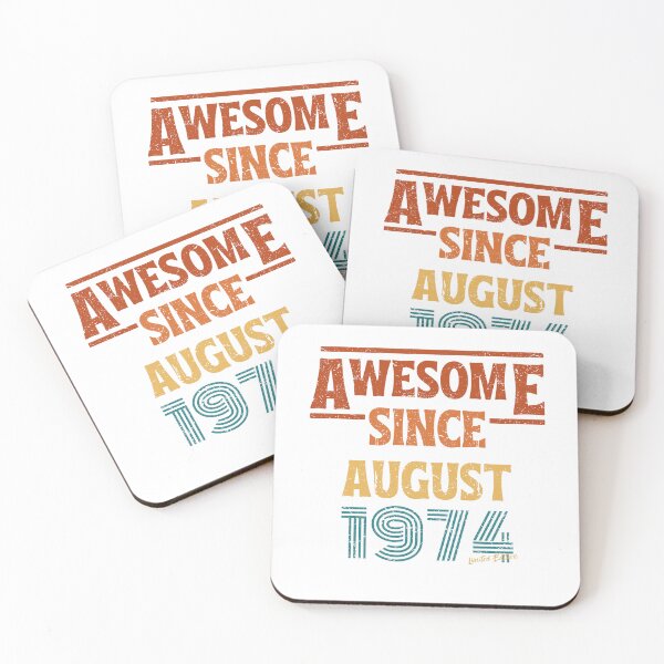 Item preview, August Birthday 1974 Awesome Since August 1974 Retro Vintage Gift designed and sold by CCey.