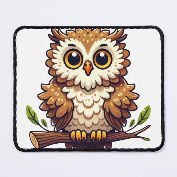 Item preview, Adorable Owl on Branch - Cute and Whimsical Design designed and sold by NattyGe.