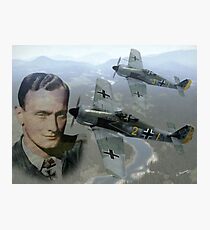 Oberleutnant Josef 'Sepp' Wurmheller Photographic Print