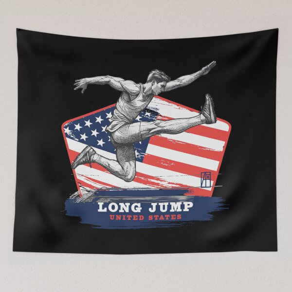 Item preview, LONG JUMP - USA - SPORT SQUAD - 1 designed and sold by ArtProjectShop.