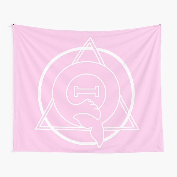 PD (ytb) Theta-Delta Therian Symbol WHITE Tapestry Christmas Tapestries