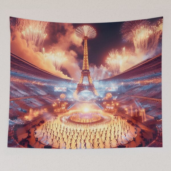 Item preview, Athletic Olympics Opening Ceremony Art illustration designed and sold by SideKickCreates.