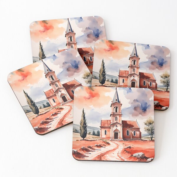 Item preview, 1.AD Old Church Croatia In Watercolours  designed and sold by fluidwatercolor.