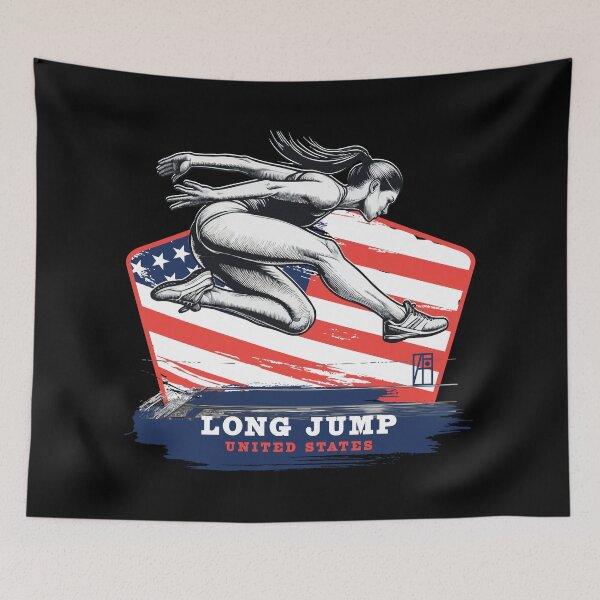 Item preview, LONG JUMP - USA - SPORT SQUAD - 2 designed and sold by ArtProjectShop.