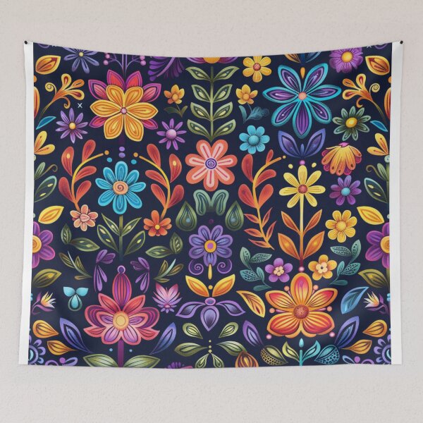 Item preview, Peaceful Flowers Dark Mode designed and sold by PMGDigital.