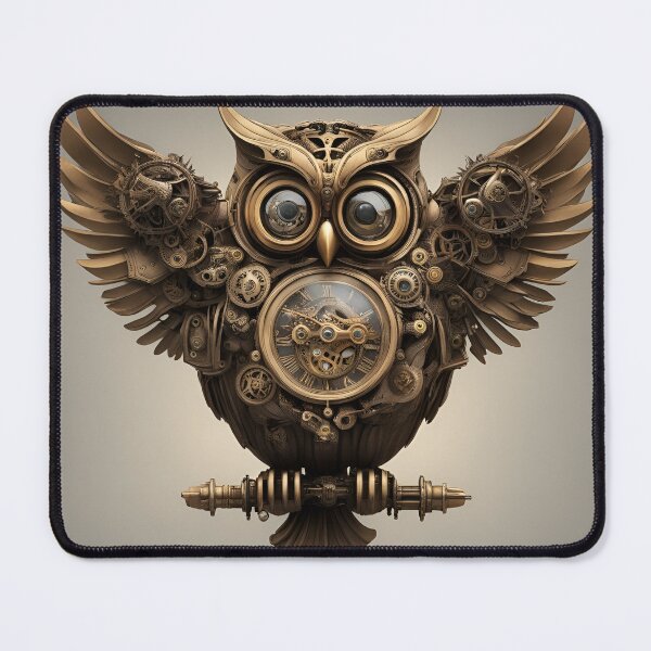 Item preview, Steampunk Mechanical Owl designed and sold by TrendyGalaxy.