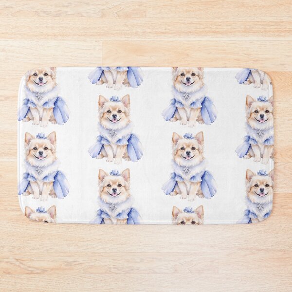 Item preview,  Watercolor Dog Illustration with Retro Outfit designed and sold by Victoria Riabov.