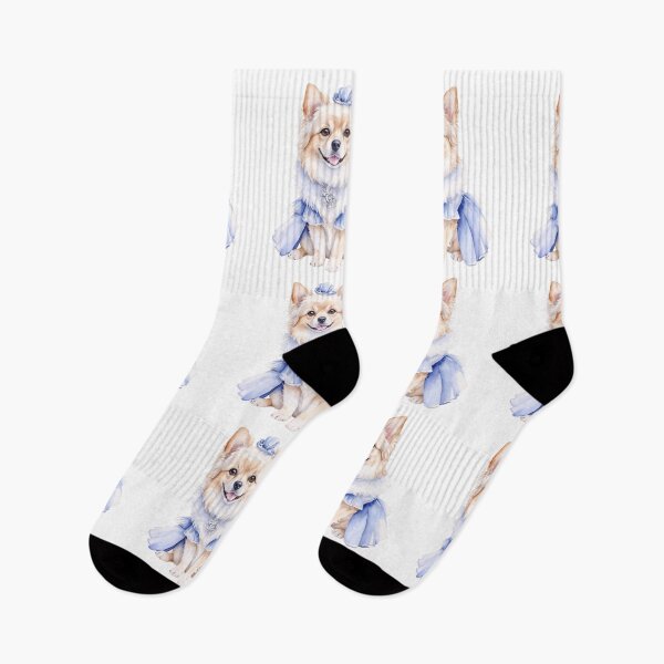 Item preview,  Watercolor Dog Illustration with Retro Outfit designed and sold by Victoria Riabov.