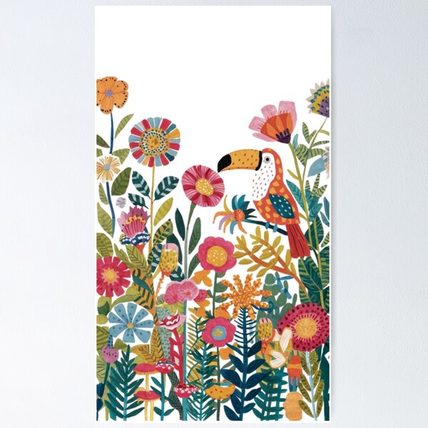 Item preview, Toucan in a garden, Bird, funnyfits70, Humor, Funny designed and sold by FunnyFits70.