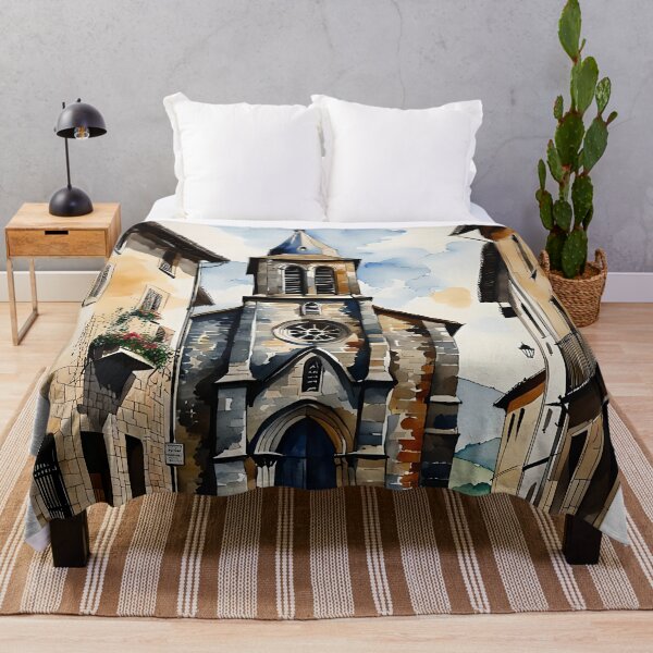 Item preview, 1.AD Old Church in Basque In Watercolours  designed and sold by fluidwatercolor.