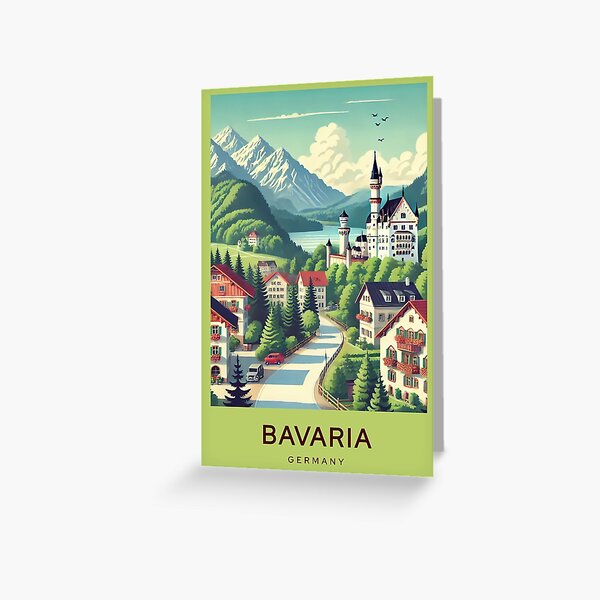 Item preview, BAVARIA GERMANY - Digital Art Poster designed and sold by TravelMarvel.