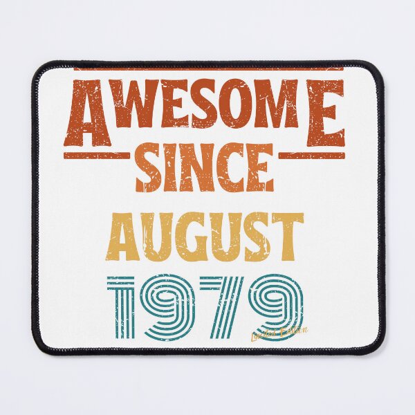 Item preview, August Birthday 1979 Awesome Since August 1979 Retro Vintage Gift designed and sold by CCey.
