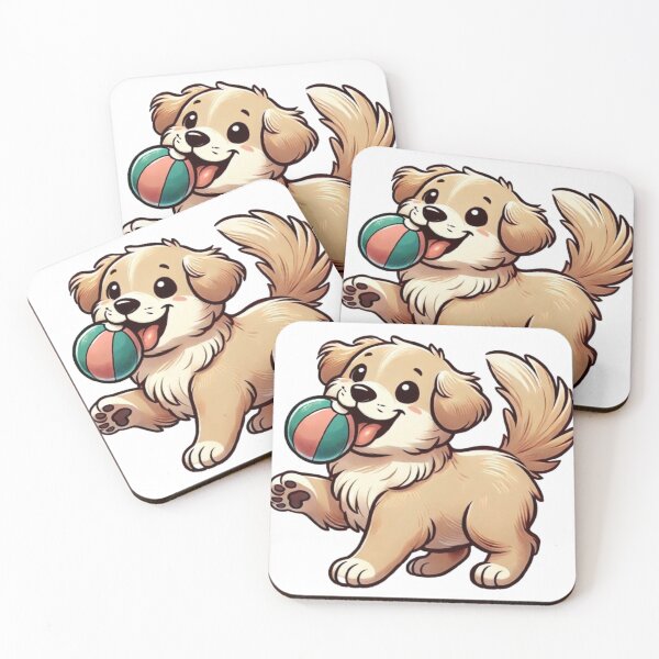 Item preview, Playful Puppy with Ball - Cute and Fun Design designed and sold by NattyGe.