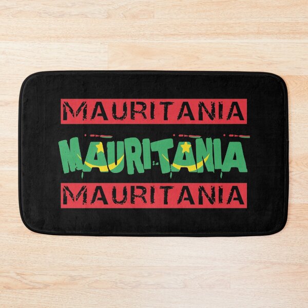 Item preview, Mauritania text in red and green designed and sold by vibeno1.